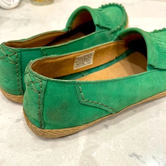 UGG- Marrah Fringe Moccasin Espadrille Loafers - Picture 2 of 7